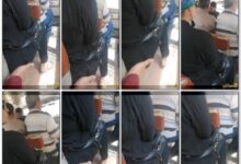 من سلسله التحرش بالنسوان المصريه فى المواصلات شاب مصرى راكب ورا مدام محججبه سيباه يحط ايده على طيزها وهى ساكته مش بتعمل حاجه بس الرجاله قاعدين قدامهم- سكس تحرش مصري جديد